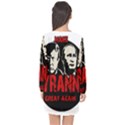 Make tyranny great again Long Sleeve Chiffon Shift Dress  View2