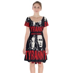 Make Tyranny Great Again Short Sleeve Bardot Dress by Valentinaart