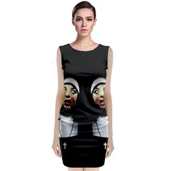 Horror Nuns Classic Sleeveless Midi Dress by Valentinaart