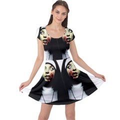 Horror Nuns Cap Sleeve Dress by Valentinaart