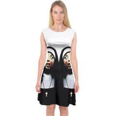Horror Nuns Capsleeve Midi Dress by Valentinaart
