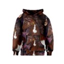 Steampunk Wonderful Wild Horse With Clocks And Gears Kids  Pullover Hoodie View1