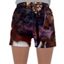 Steampunk Wonderful Wild Horse With Clocks And Gears Sleepwear Shorts View1