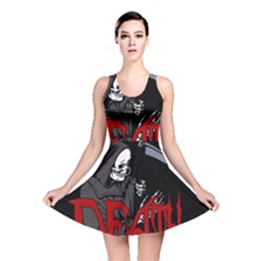 Death - Halloween Reversible Skater Dress by Valentinaart