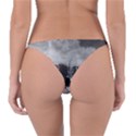 Awesome Wild Black Horses Running In The Night Reversible Bikini Bottom View2
