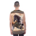 Steampunk, Wonderful Steampunk Horse With Clocks And Gears, Golden Design Men s Basketball Tank Top View2