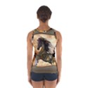 Steampunk, Wonderful Steampunk Horse With Clocks And Gears, Golden Design Sport Tank Top  View2