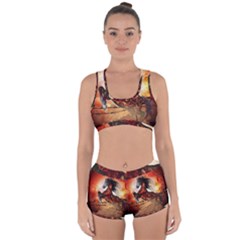 Awesome Creepy Running Horse With Skulls Racerback Boyleg Bikini Set by FantasyWorld7