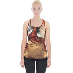 Awesome Creepy Running Horse With Skulls Piece Up Tank Top by FantasyWorld7