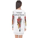 National Anthem Protest Long Sleeve Chiffon Shift Dress  View2