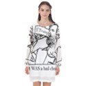 Trump Novelty Design Long Sleeve Chiffon Shift Dress  View1