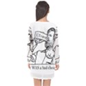 Trump Novelty Design Long Sleeve Chiffon Shift Dress  View2