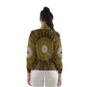 Elegant Festive Golden Brown Kaleidoscope Flower Design Wind Breaker (Women) View2