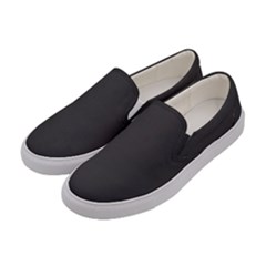 Black Carbon Fiber Women s Canvas Slip Ons by PodArtist