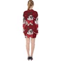 Pug Xmas V-neck Bodycon Long Sleeve Dress View2