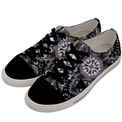 Mandala Calming Coloring Page Men s Low Top Canvas Sneakers by Celenk