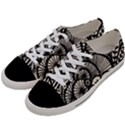 Background Abstract Beige Black Women s Low Top Canvas Sneakers View2