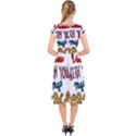 Christian Christianity Religion Cap Sleeve Front Wrap Midi Dress View2