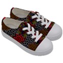 Aboriginal Art - Waterholes Kids  Low Top Canvas Sneakers View3