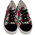Mexican Flag Pattern Design Men s Low Top Canvas Sneakers View1