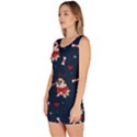 Pug Xmas Pattern Bodycon Dress View2