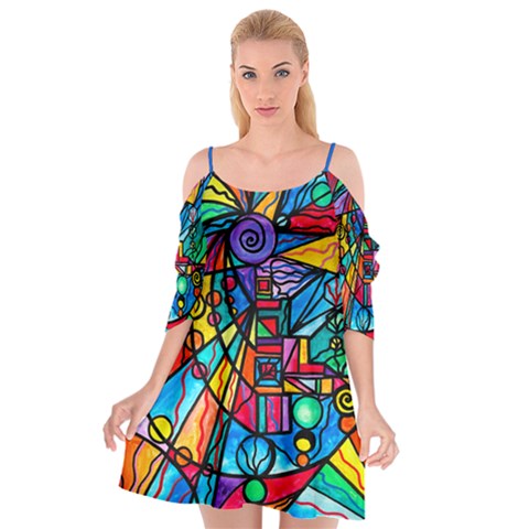 Lyra - Cutout Spaghetti Strap Chiffon Dress