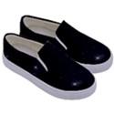 Starry Galaxy Night Black and White Stars Kids  Canvas Slip Ons View3