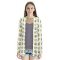 St Patrick S Day Background Symbols Drape Collar Cardigan View1