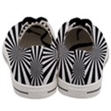 Rays Stripes Ray Laser Background Men s Low Top Canvas Sneakers View4