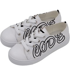 Code White Kids  Low Top Canvas Sneakers by Code