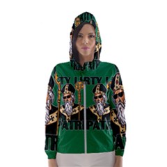  St  Patricks Day  Hooded Wind Breaker (women) by Valentinaart