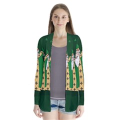  St  Patrick  Dabbing Drape Collar Cardigan by Valentinaart
