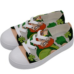 St  Patricks Day Kids  Low Top Canvas Sneakers by Valentinaart