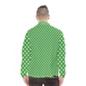White Heart-Shaped Clover on Green St. Patrick s Day Wind Breaker (Men) View2