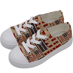 Usa Kids  Low Top Canvas Sneakers by ArtworkByPatrick
