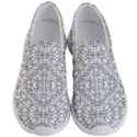 Black And White Ethnic Geometric Pattern Men s Lightweight Slip Ons View1