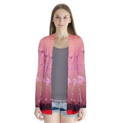 Wonderful Butterflies With Dragonfly Drape Collar Cardigan by FantasyWorld7