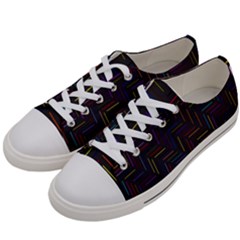 Lines Line Background Women s Low Top Canvas Sneakers by Nexatart