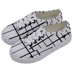 White Limits By Jandi Kids  Classic Low Top Sneakers by Art2City