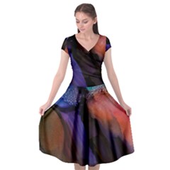 Galactic Twilightcap Sleeve Wrap Front Dress by Terzaek