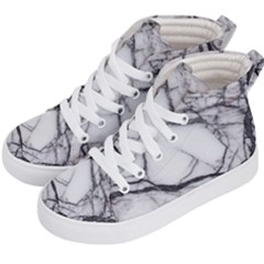 Marble Tiles Rock Stone Statues Kid s Hi-top Skate Sneakers by Simbadda