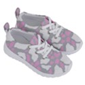 Pink Grey White Cow Print Running Shoes View3