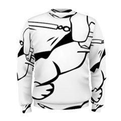 Dog Leash Lead Running Animal Men s Sweatshirt by Nexatart