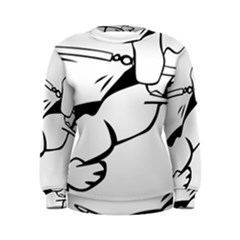 Dog Leash Lead Running Animal Women s Sweatshirt by Nexatart