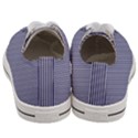 USA Flag Blue and White Stripes Women s Low Top Canvas Sneakers View4
