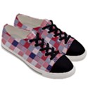 USA Americana Patchwork Red White & Blue Quilt Men s Low Top Canvas Sneakers View3