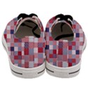 USA Americana Patchwork Red White & Blue Quilt Men s Low Top Canvas Sneakers View4