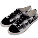 Geometry Square Black And White Men s Low Top Canvas Sneakers View2