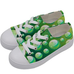 Background Colorful Abstract Circle Kids  Low Top Canvas Sneakers by Nexatart