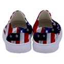 American Usa Flag Vertical Kids  Canvas Slip Ons View4